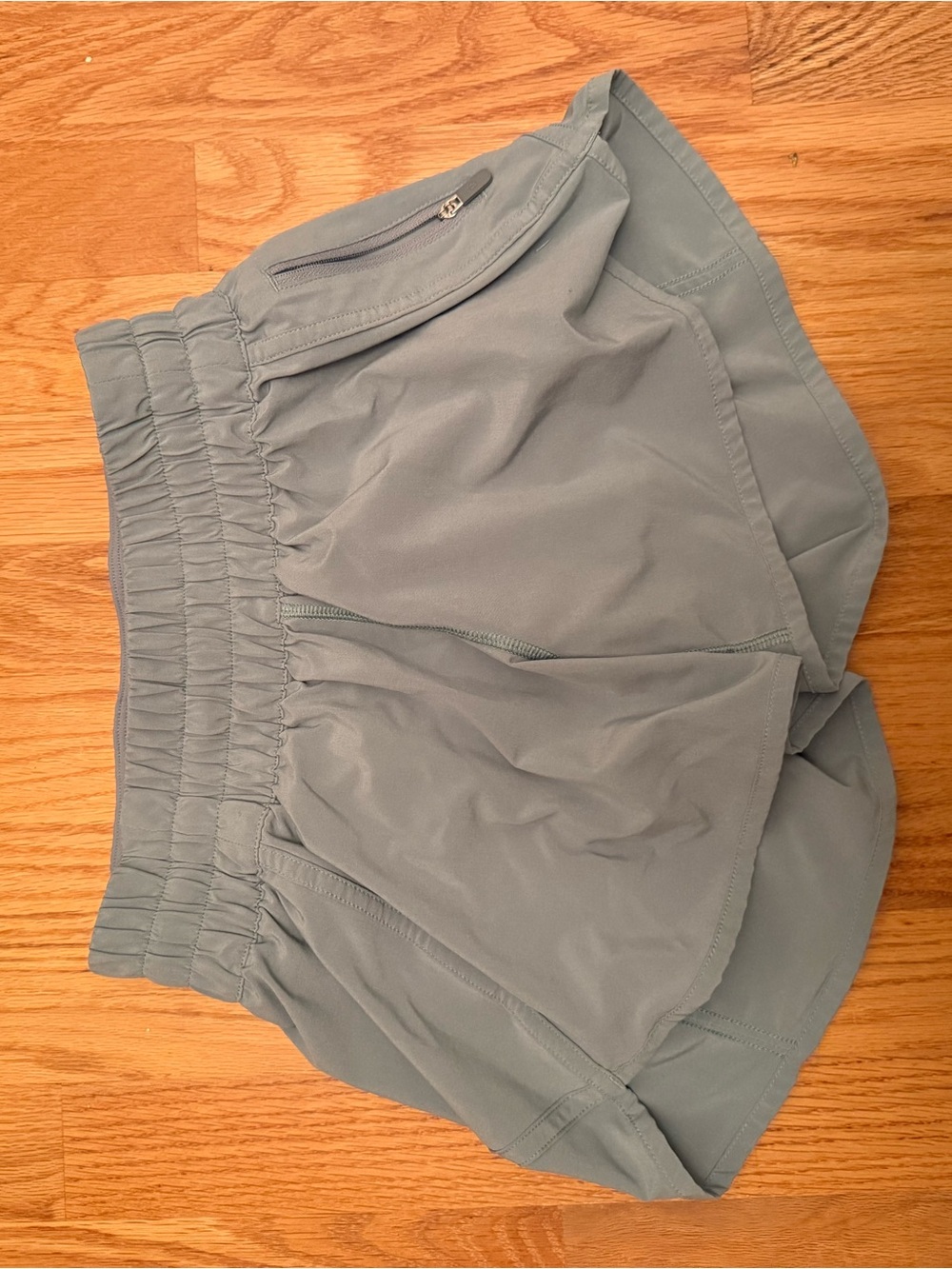Lululemon Hotty Hot low-rise shorts in muted light blue